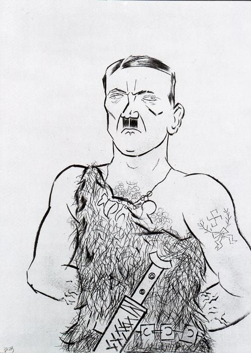 Wikioo.org - สารานุกรมวิจิตรศิลป์ - จิตรกรรม George Grosz - Siegfried Hitler