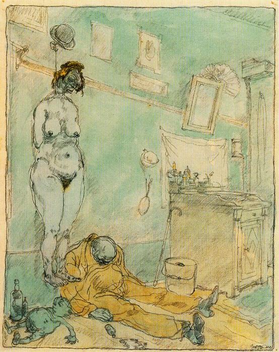 Wikioo.org - The Encyclopedia of Fine Arts - Painting, Artwork by George Grosz - The end of the road