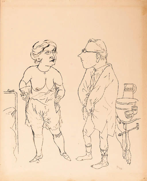 Wikioo.org - The Encyclopedia of Fine Arts - Painting, Artwork by George Grosz - Untitled 1