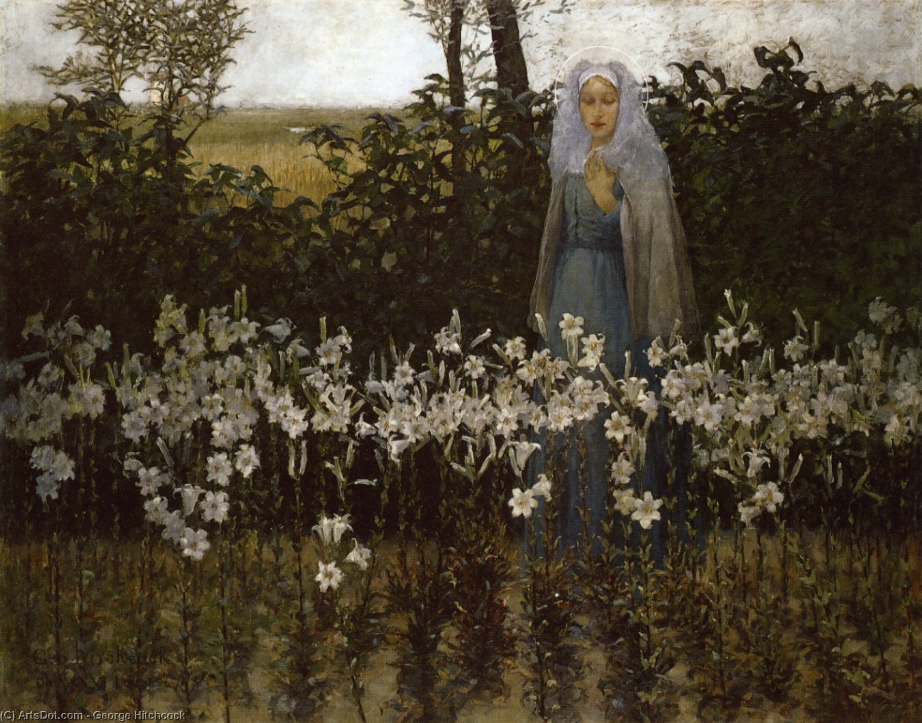 WikiOO.org - Encyclopedia of Fine Arts - Maľba, Artwork George Hitchcock - Annunciation