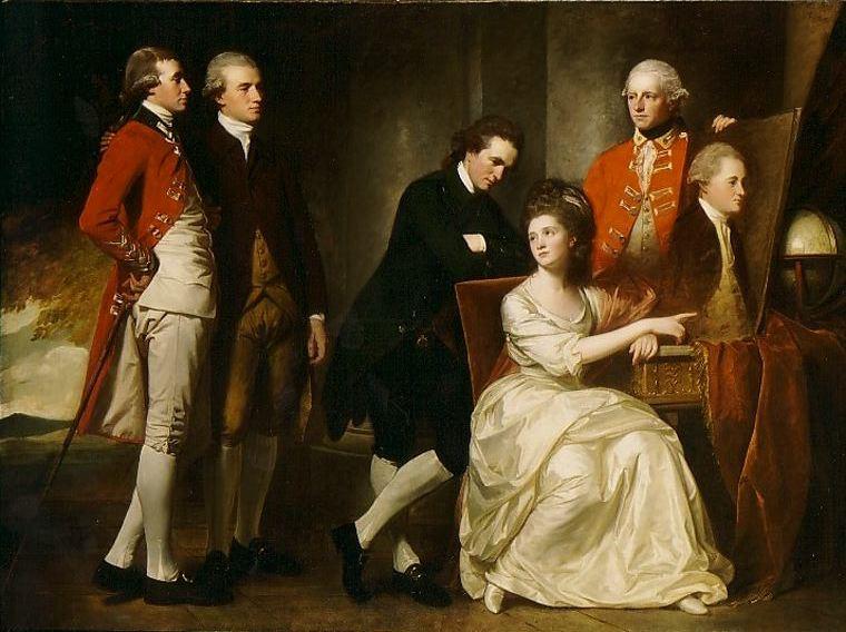 Wikioo.org - The Encyclopedia of Fine Arts - Painting, Artwork by George Romney - The Beaumont Family