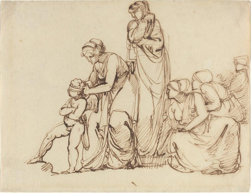WikiOO.org - Encyclopedia of Fine Arts - Maľba, Artwork George Romney - The Blindfolding of Cupid