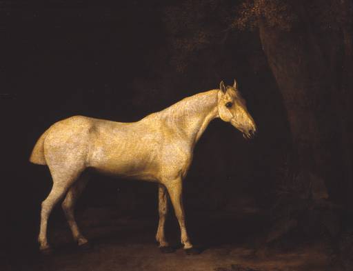 Wikioo.org - The Encyclopedia of Fine Arts - Painting, Artwork by George Stubbs - Horse in the Shade of a Wood