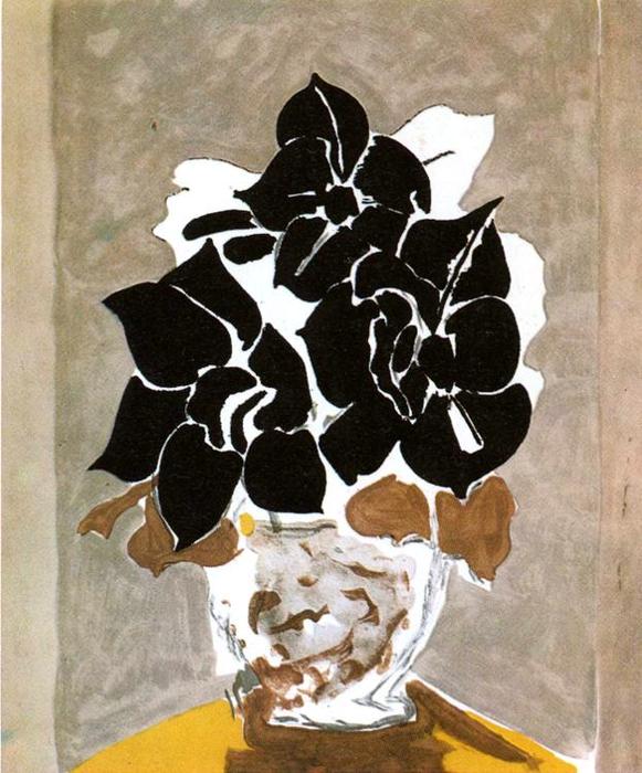 WikiOO.org - Encyclopedia of Fine Arts - Maalaus, taideteos Georges Braque - Amaryllis