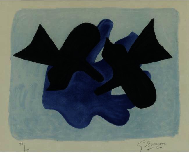 WikiOO.org - Εγκυκλοπαίδεια Καλών Τεχνών - Ζωγραφική, έργα τέχνης Georges Braque - Birds; If I died