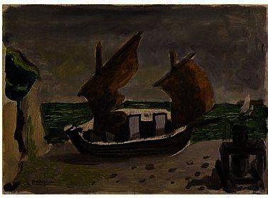 Wikioo.org - สารานุกรมวิจิตรศิลป์ - จิตรกรรม Georges Braque - Boats 1