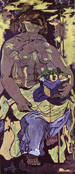 Wikioo.org – La Enciclopedia de las Bellas Artes - Pintura, Obras de arte de Georges Braque - Canephorae 1