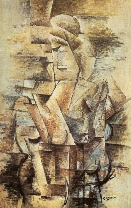 Wikioo.org - The Encyclopedia of Fine Arts - Painting, Artwork by Georges Braque - Female Figure