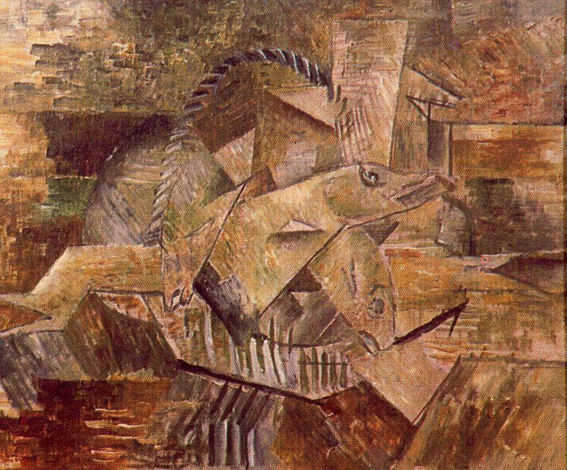 WikiOO.org - Encyclopedia of Fine Arts - Maleri, Artwork Georges Braque - Fish Basket