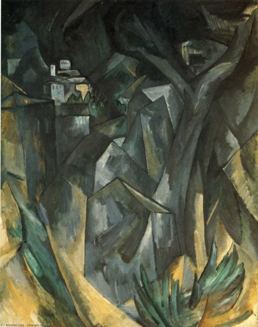 Wikioo.org – L'Enciclopedia delle Belle Arti - Pittura, Opere di Georges Braque - paesaggio