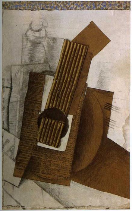Wikioo.org - The Encyclopedia of Fine Arts - Painting, Artwork by Georges Braque - Mandolin