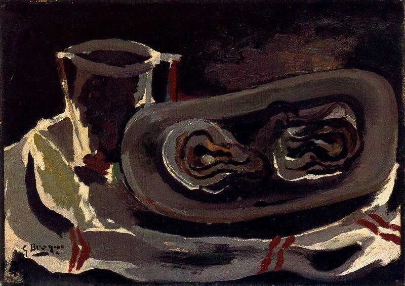 WikiOO.org - Енциклопедия за изящни изкуства - Живопис, Произведения на изкуството Georges Braque - Oysters