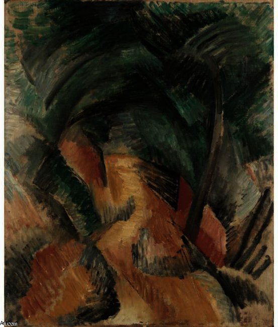 WikiOO.org - Enciklopedija likovnih umjetnosti - Slikarstvo, umjetnička djela Georges Braque - Road in Estaque