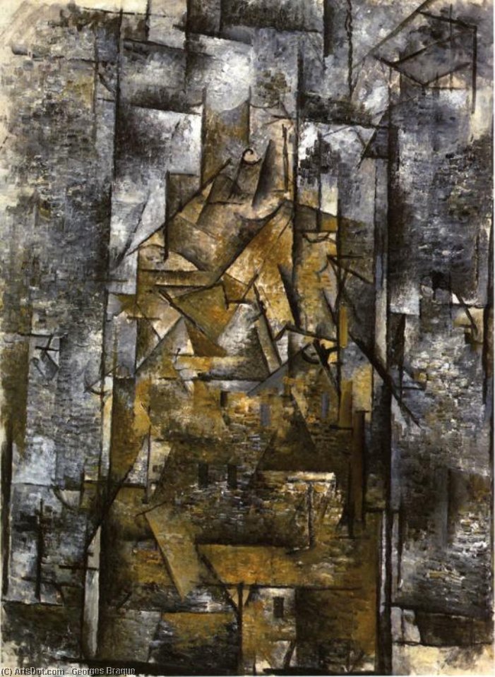 Wikioo.org - The Encyclopedia of Fine Arts - Painting, Artwork by Georges Braque - Rooftops at Ceret