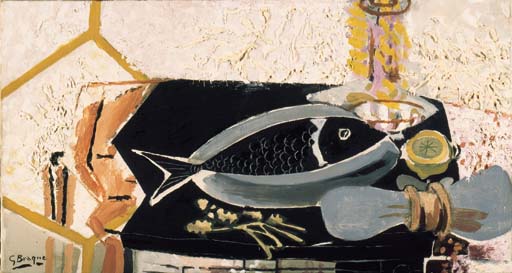 WikiOO.org - Encyclopedia of Fine Arts - Maľba, Artwork Georges Braque - Still Life on The Towel
