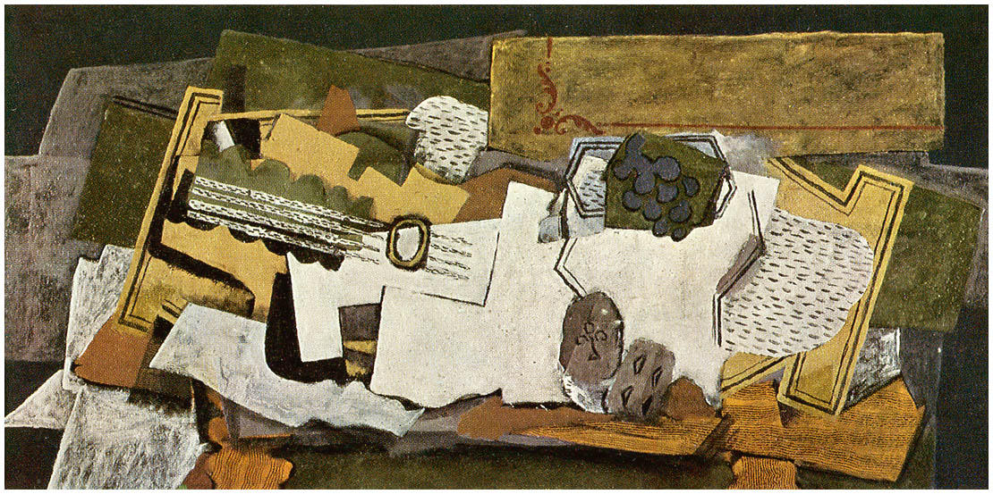 Wikioo.org - Bách khoa toàn thư về mỹ thuật - Vẽ tranh, Tác phẩm nghệ thuật Georges Braque - Still Life with a Guitar