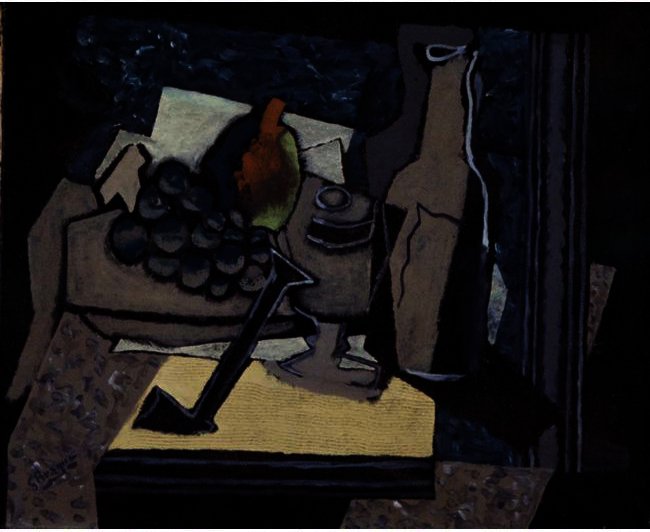 WikiOO.org - Encyclopedia of Fine Arts - Maľba, Artwork Georges Braque - Still Life with Pipe