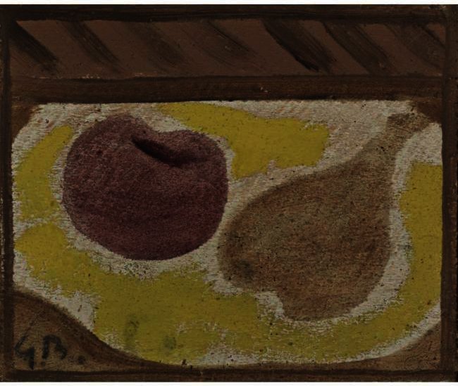 Wikioo.org - Bách khoa toàn thư về mỹ thuật - Vẽ tranh, Tác phẩm nghệ thuật Georges Braque - Still Life. Apple And Pear