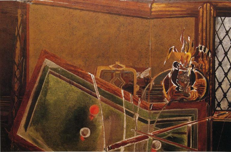 WikiOO.org - Enciklopedija dailės - Tapyba, meno kuriniai Georges Braque - The Billiard Table