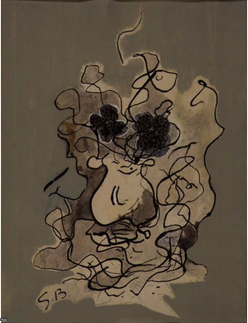 WikiOO.org - אנציקלופדיה לאמנויות יפות - ציור, יצירות אמנות Georges Braque - The Bouquet