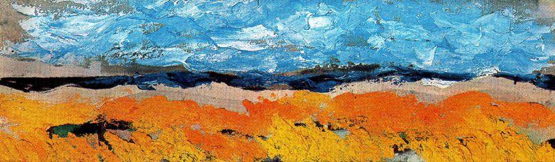 WikiOO.org - Encyclopedia of Fine Arts - Maleri, Artwork Georges Braque - The Canola Field