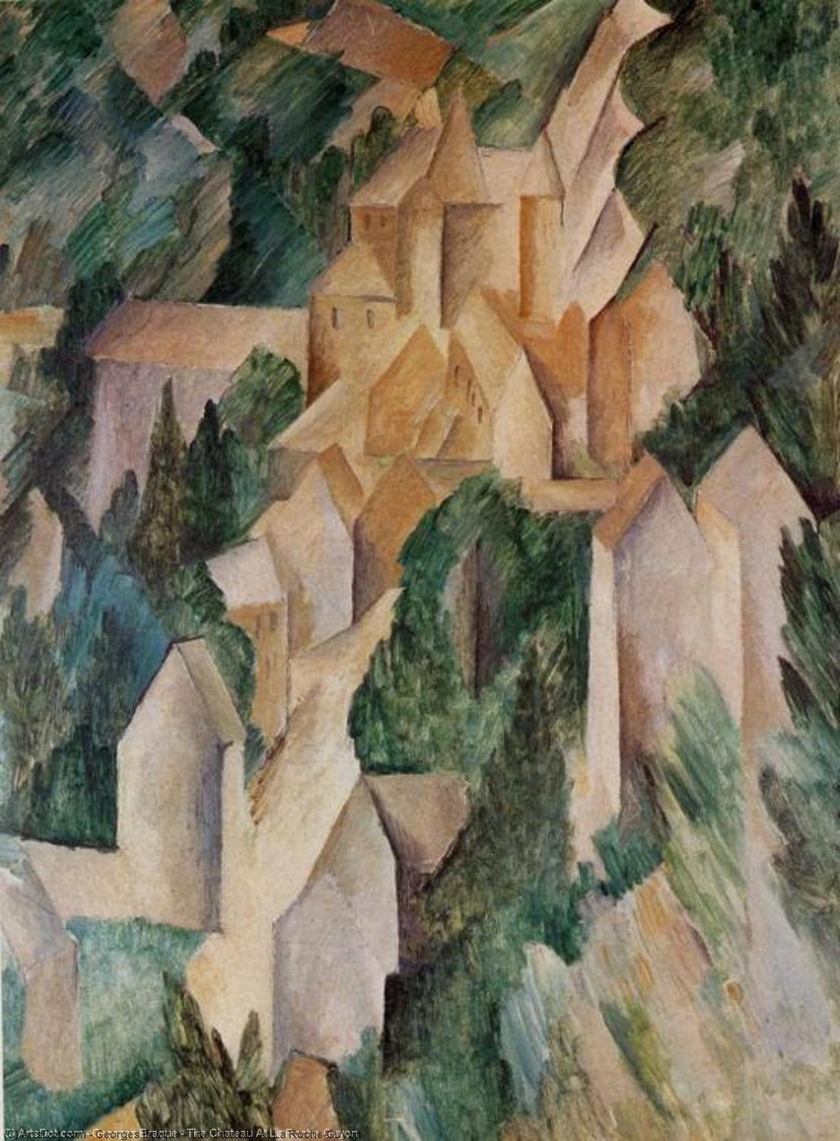 Wikioo.org - The Encyclopedia of Fine Arts - Painting, Artwork by Georges Braque - The Chateau At La Roche-Guyon