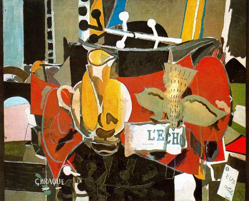 Wikioo.org – La Enciclopedia de las Bellas Artes - Pintura, Obras de arte de Georges Braque - El Eco