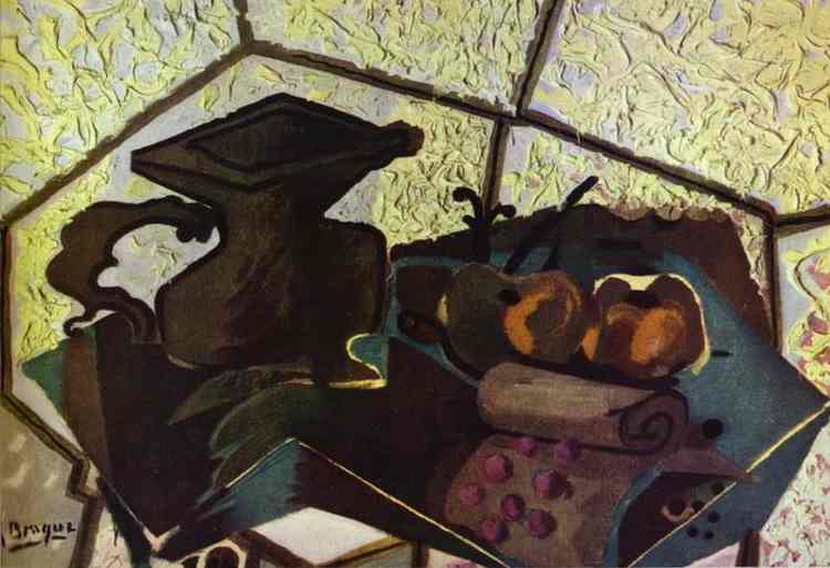 Wikioo.org - The Encyclopedia of Fine Arts - Painting, Artwork by Georges Braque - The Green Napkin