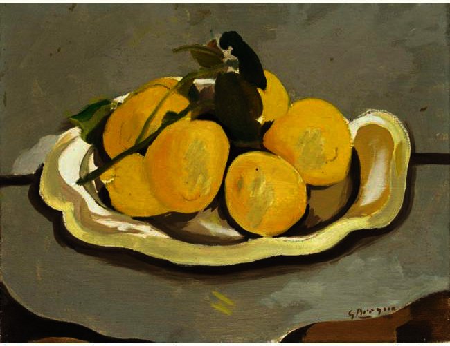 WikiOO.org - Encyclopedia of Fine Arts - Schilderen, Artwork Georges Braque - The lemons