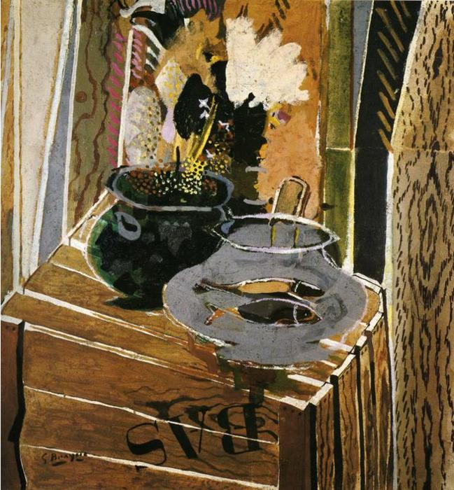 WikiOO.org - Encyclopedia of Fine Arts - Schilderen, Artwork Georges Braque - The Packing Case