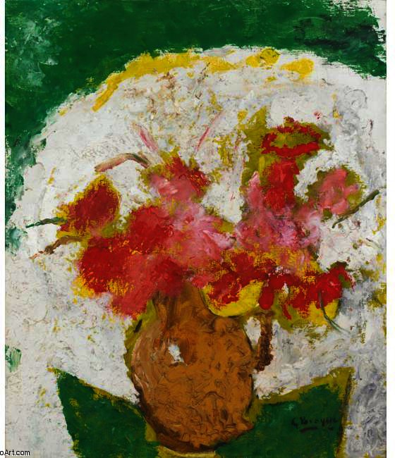 Wikoo.org - موسوعة الفنون الجميلة - اللوحة، العمل الفني Georges Braque - The Poppies