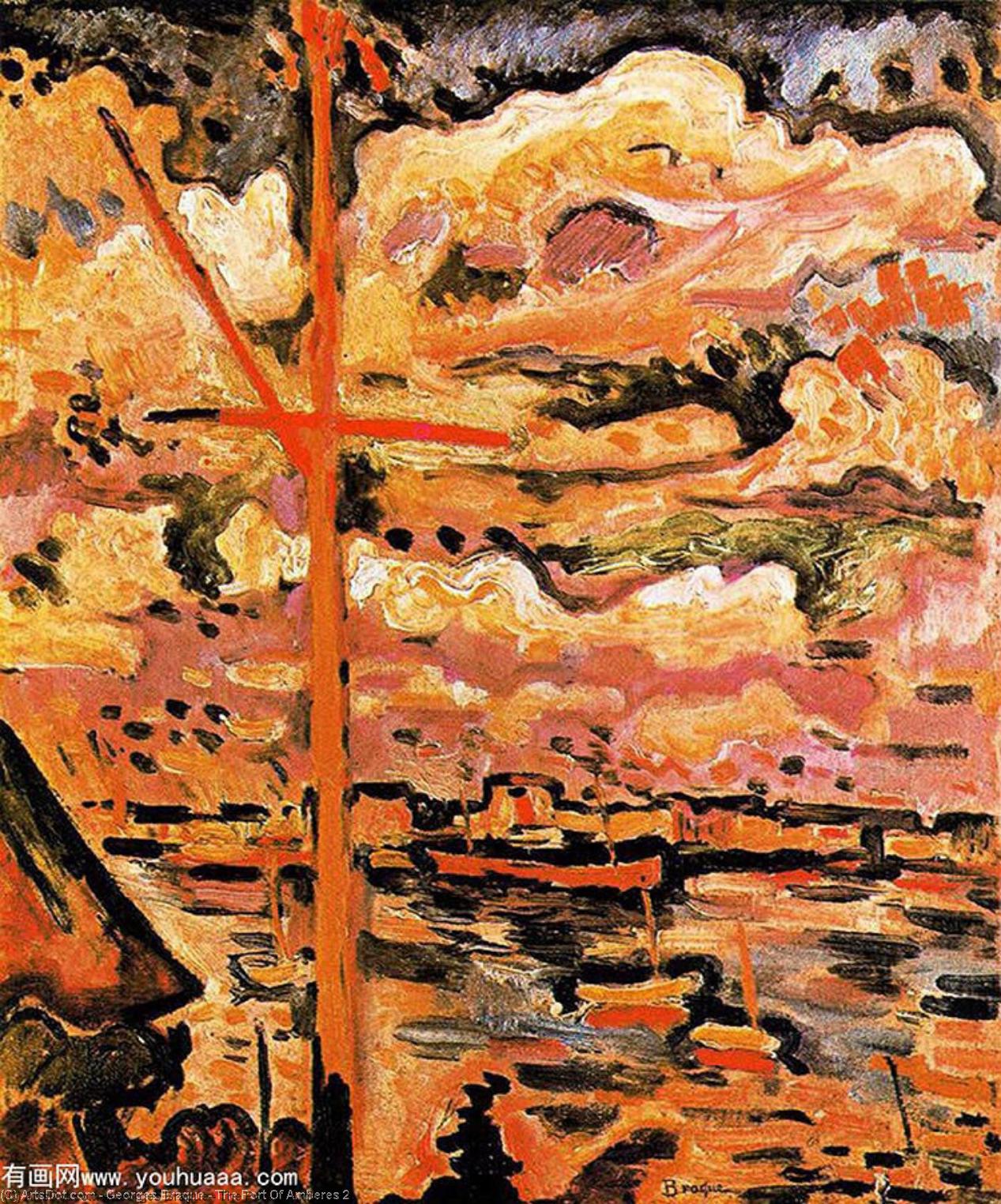 Wikoo.org - موسوعة الفنون الجميلة - اللوحة، العمل الفني Georges Braque - The Port Of Amberes 2