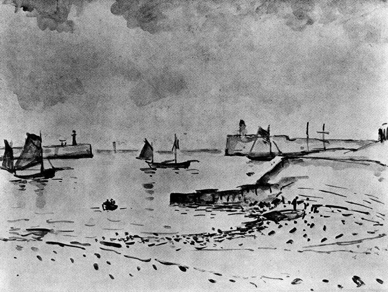 Wikioo.org - Encyklopedia Sztuk Pięknych - Malarstwo, Grafika Georges Braque - The Port Of Le Havre