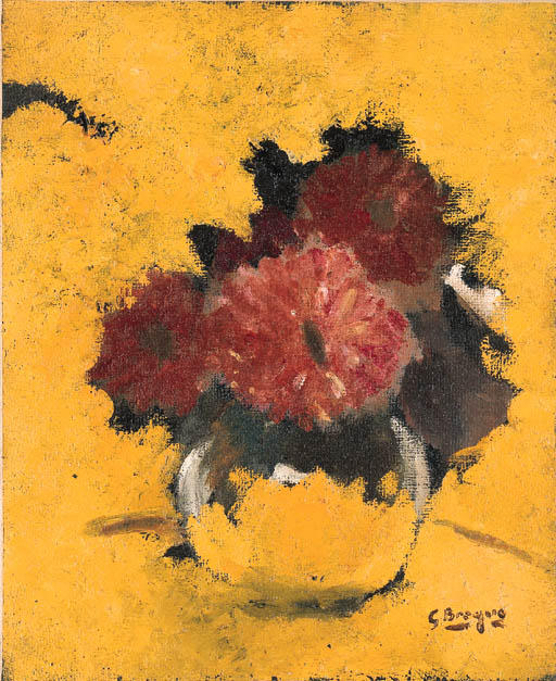 WikiOO.org - Εγκυκλοπαίδεια Καλών Τεχνών - Ζωγραφική, έργα τέχνης Georges Braque - The Red Dahlia
