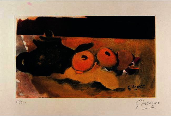 WikiOO.org - دایره المعارف هنرهای زیبا - نقاشی، آثار هنری Georges Braque - The Yellow Tablecloth