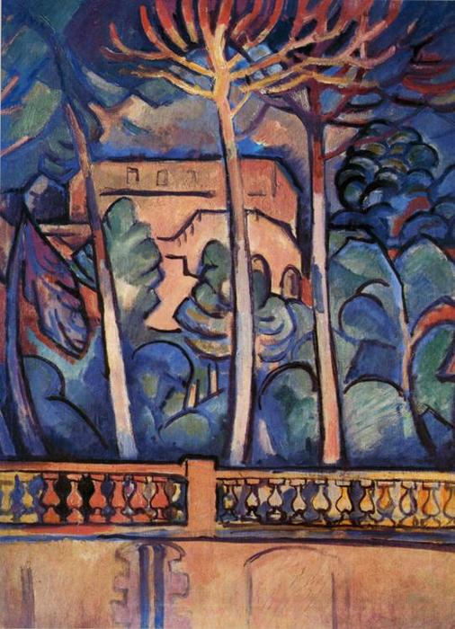 WikiOO.org - 百科事典 - 絵画、アートワーク Georges Braque - ホテルミストラル、L のestaqueからの眺め