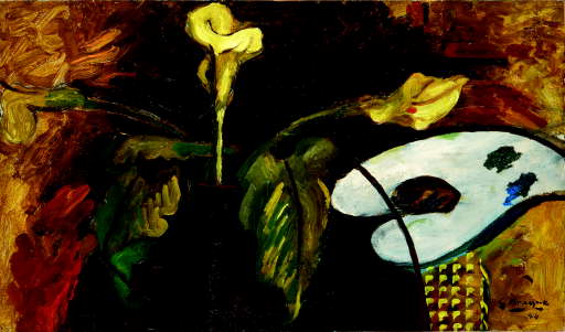 Wikioo.org - Bách khoa toàn thư về mỹ thuật - Vẽ tranh, Tác phẩm nghệ thuật Georges Braque - White Palette