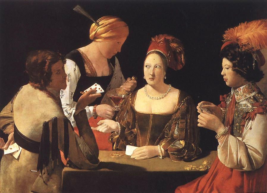 Wikioo.org - The Encyclopedia of Fine Arts - Painting, Artwork by Georges De La Tour - Cheater with the Ace of Diamonds