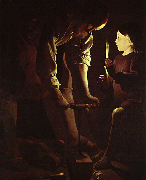 Wikioo.org - The Encyclopedia of Fine Arts - Painting, Artwork by Georges De La Tour - Joseph the Carpenter