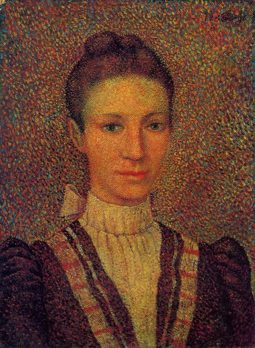 WikiOO.org - Енциклопедія образотворчого мистецтва - Живопис, Картини
 Georges Lemmen - Bust of a Young Girl
