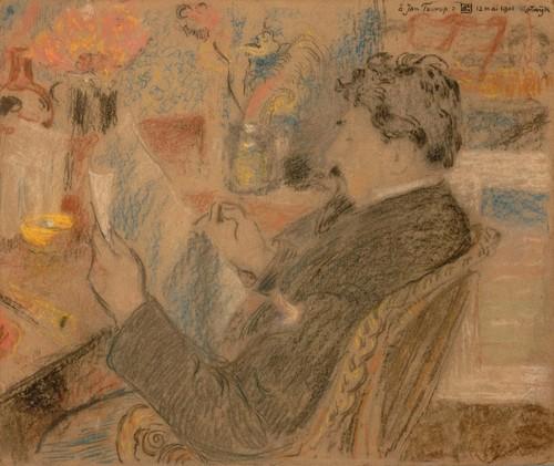 WikiOO.org - Encyclopedia of Fine Arts - Maalaus, taideteos Georges Lemmen - Portrait of Jan Toorop