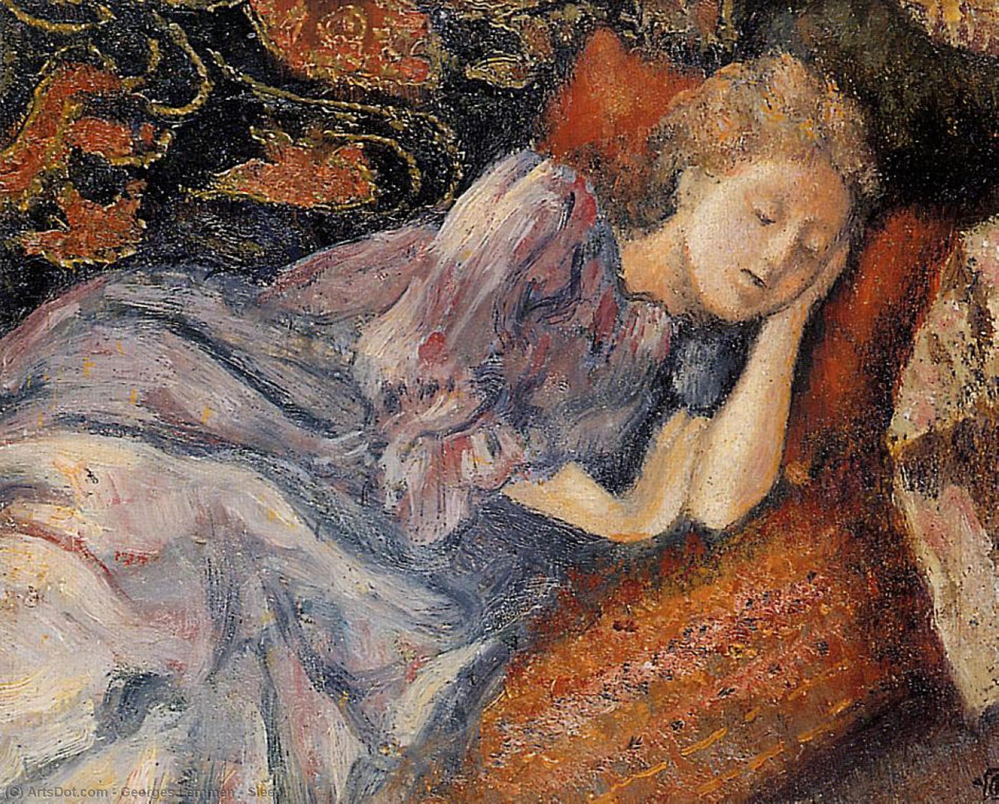 WikiOO.org - Encyclopedia of Fine Arts - Maľba, Artwork Georges Lemmen - Sleep