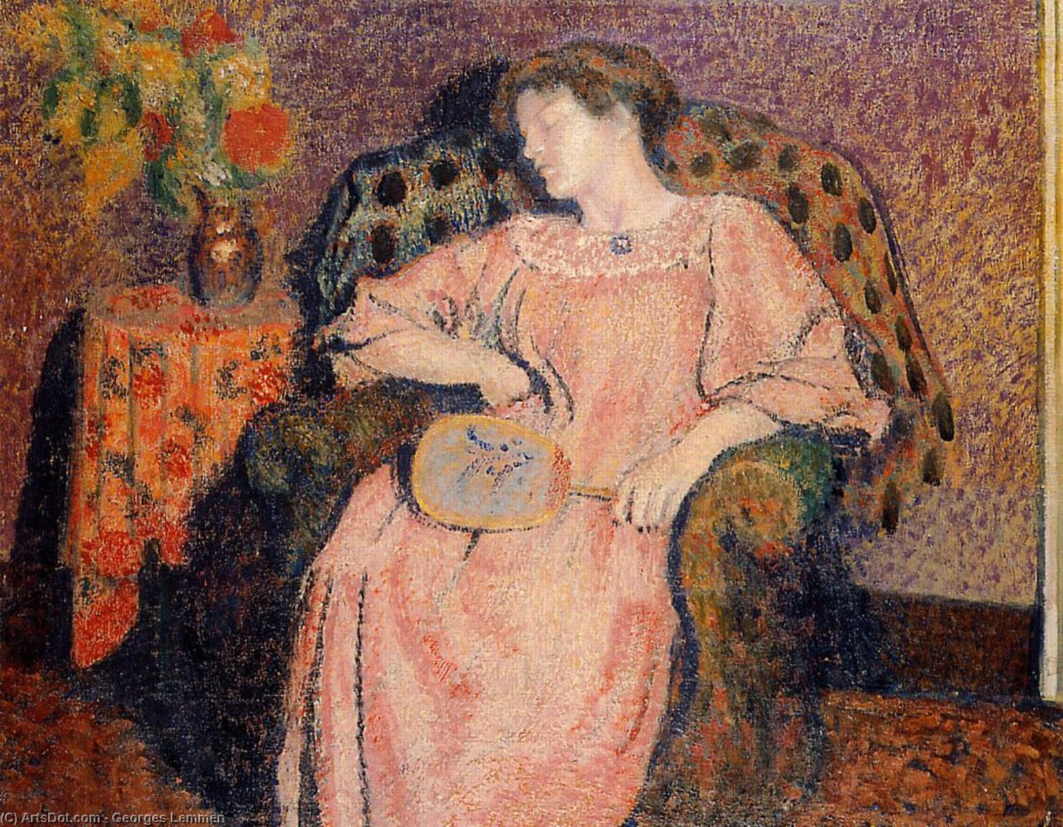Wikioo.org - The Encyclopedia of Fine Arts - Painting, Artwork by Georges Lemmen - The Nap