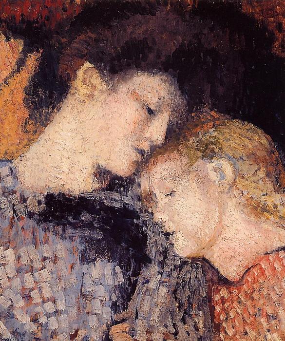 Wikioo.org – L'Enciclopedia delle Belle Arti - Pittura, Opere di Georges Lemmen - donna e il bambino