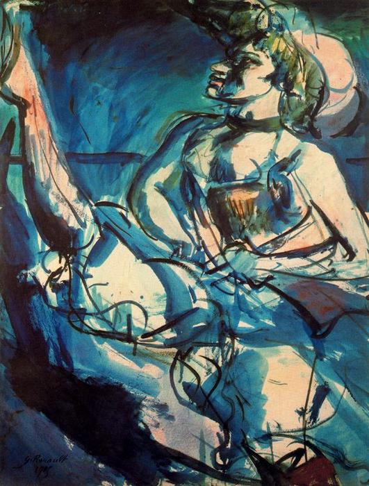 Wikioo.org – L'Enciclopedia delle Belle Arti - Pittura, Opere di Georges Rouault - A Tabarin