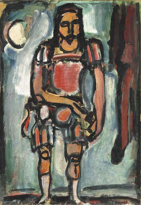 Wikioo.org - สารานุกรมวิจิตรศิลป์ - จิตรกรรม Georges Rouault - Dancer for the Ballets Russes