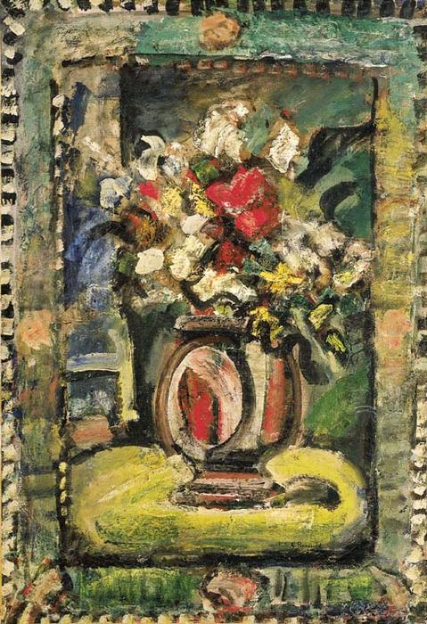 WikiOO.org - Енциклопедия за изящни изкуства - Живопис, Произведения на изкуството Georges Rouault - Decorative flowers 1
