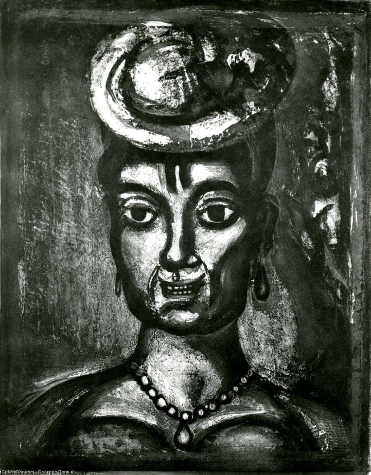 Wikioo.org - The Encyclopedia of Fine Arts - Painting, Artwork by Georges Rouault - Femme Affranchie, A Quatorze Heures, Chante Midi