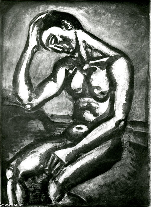 Wikioo.org - The Encyclopedia of Fine Arts - Painting, Artwork by Georges Rouault - In This Life On Embéches and malice