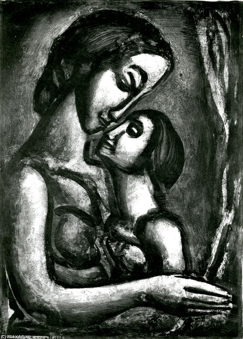 WikiOO.org - Encyclopedia of Fine Arts - Festés, Grafika Georges Rouault - It would be so sweet to love